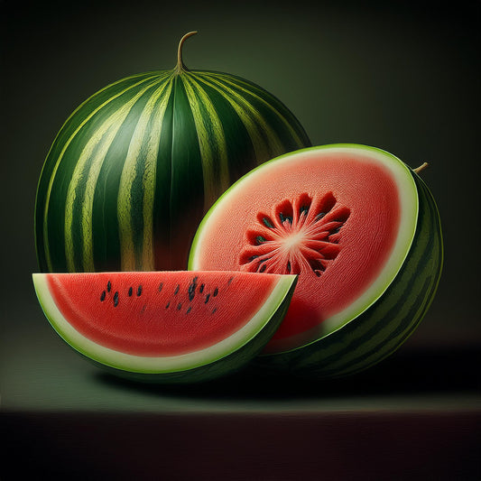 Fresh sliced watermelon used to inspire Galaxy Flavours Sweet Watermelon Food Flavouring Concentrate – Professional Grade, Water-Soluble