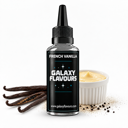 Galaxy Flavours French Vanilla Food Flavouring Concentrate – Professional High Strength.