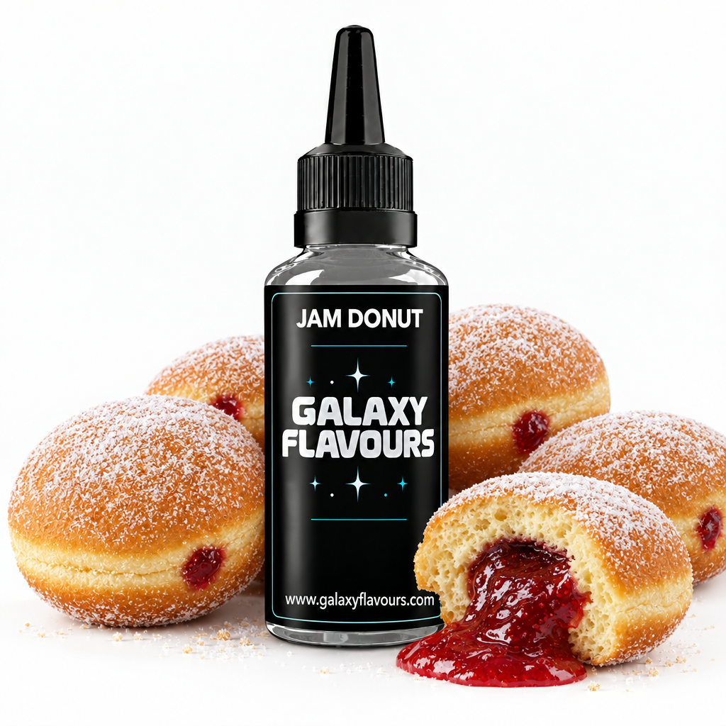 Galaxy Flavours Jam Donut Food Flavouring Concentrate – Professional High Strength.