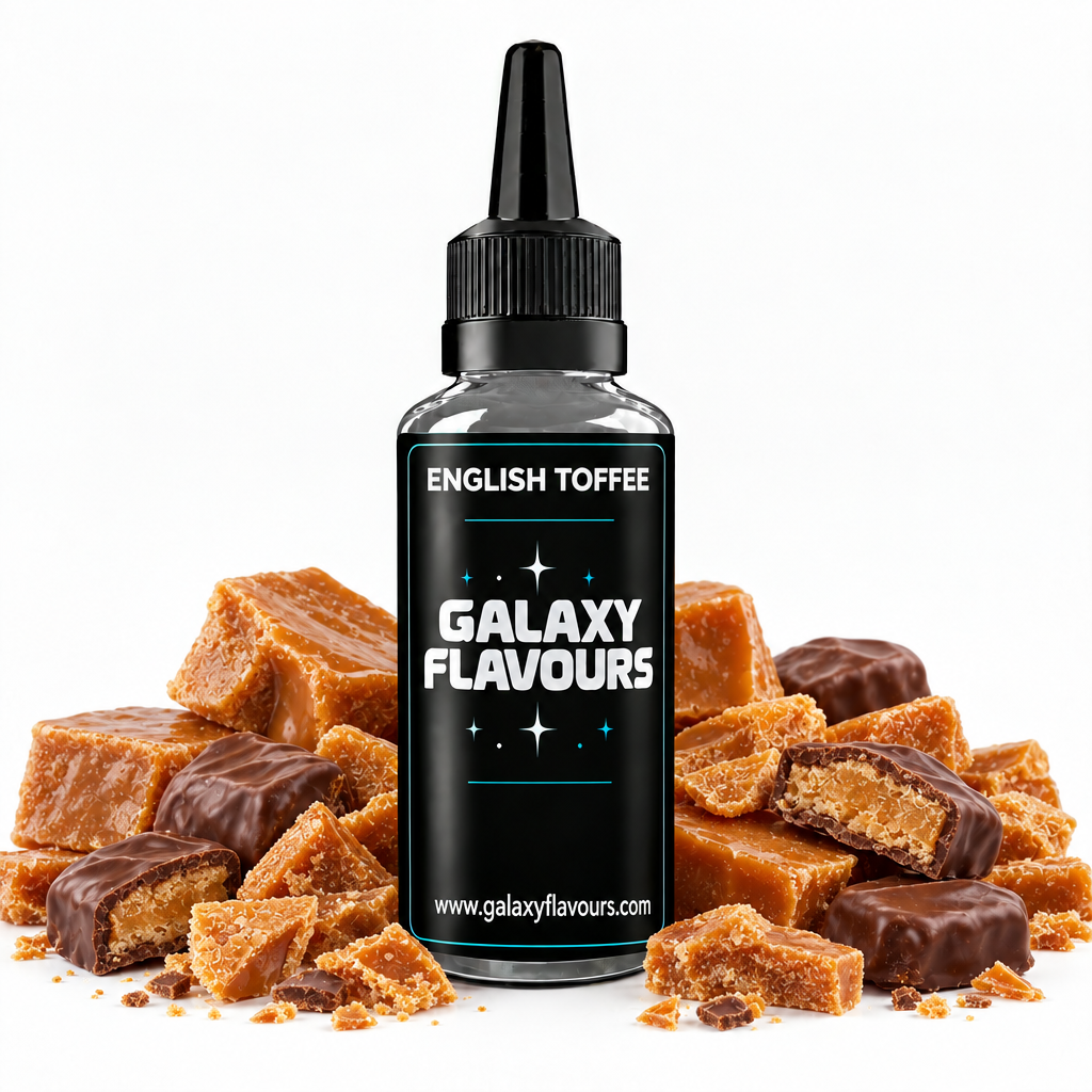 Galaxy Flavours English Toffee Food Flavouring Concentrate – Professional High Strength.