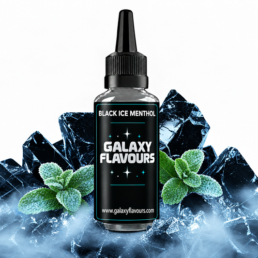 Galaxy Flavours Black Ice Menthol Food Flavouring Concentrate – Professional High Strength.
