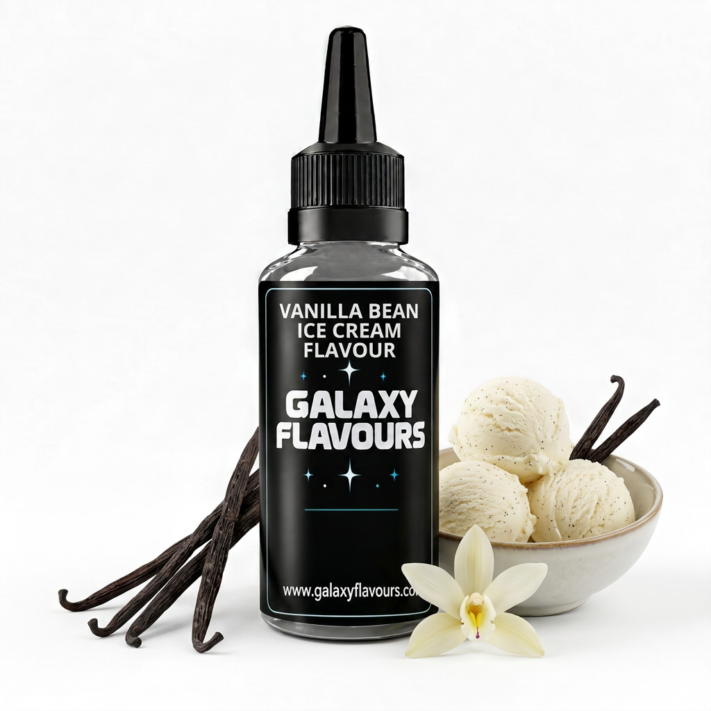 Galaxy Flavours Vanilla Bean Ice Cream Food Flavouring Concentrate – Professional High Strength.