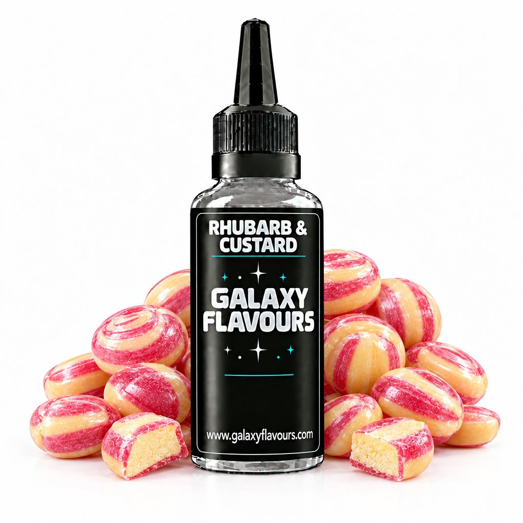 Galaxy Flavours Rhubarb Custard Food Flavouring Concentrate – Professional High Strength.