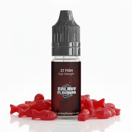 Galaxy Flavours 27 Fish Candy Food Flavouring Concentrate 10ml – Professional High Strength, Vegan, Gluten-Free