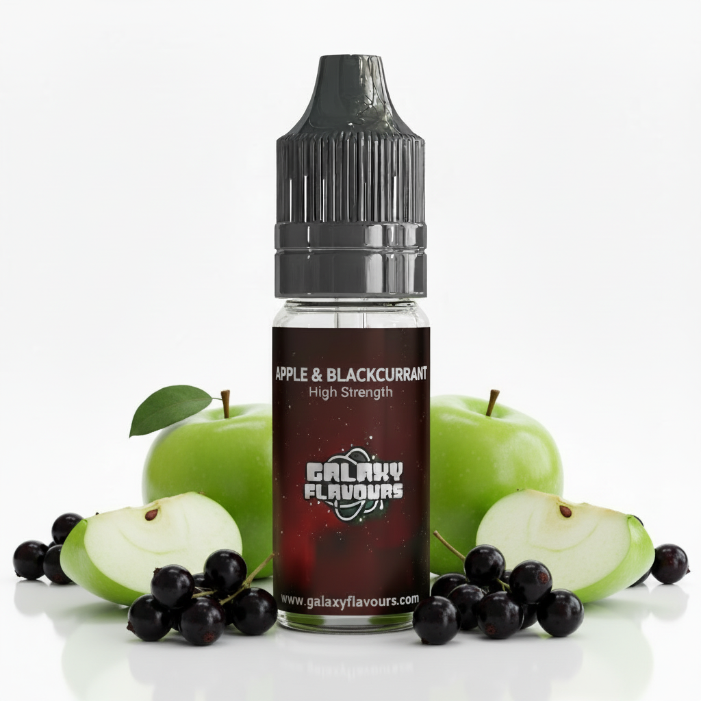 Galaxy Flavours Apple and Blackcurrant Food Flavouring Concentrate 10ml – Professional High Strength, Vegan, Gluten-Free