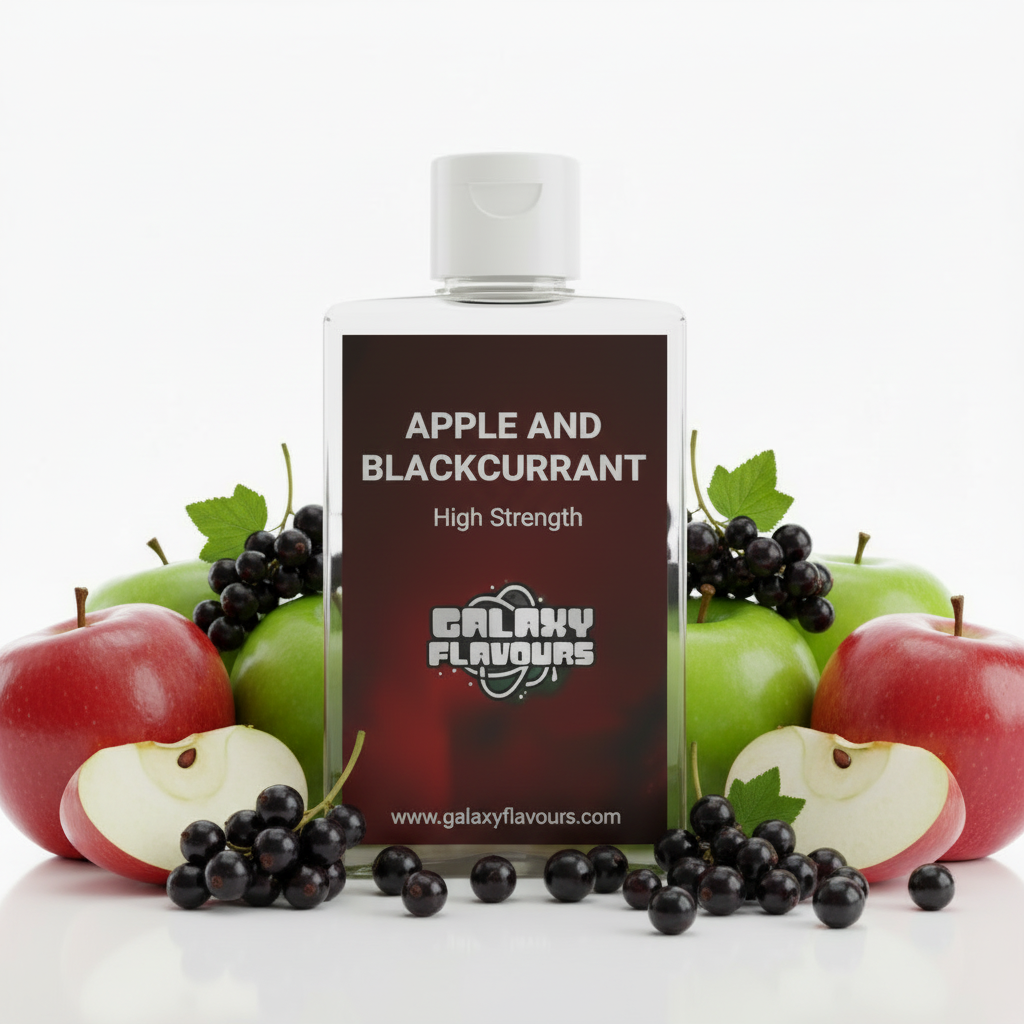 Galaxy Flavours Apple and Blackcurrant Food Flavouring Concentrate – Professional High Strength, Vegan, Gluten-Free