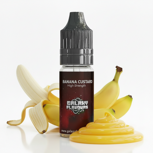 Galaxy Flavours Banana Custard Food Flavouring Concentrate 10ml – Professional High Strength, Vegan, Gluten-Free
