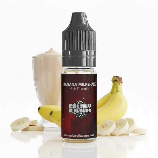 Galaxy Flavours Banana Milkshake Food Flavouring Concentrate 10ml – Professional High Strength, Vegan, Gluten-Free