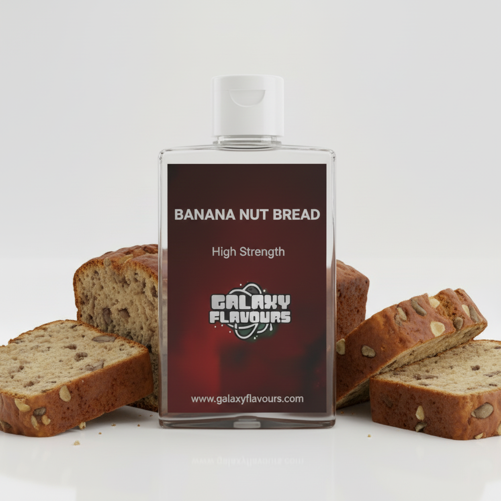 Galaxy Flavours Banana Nut Bread Food Flavouring Concentrate – Professional High Strength, Vegan, Gluten-Free