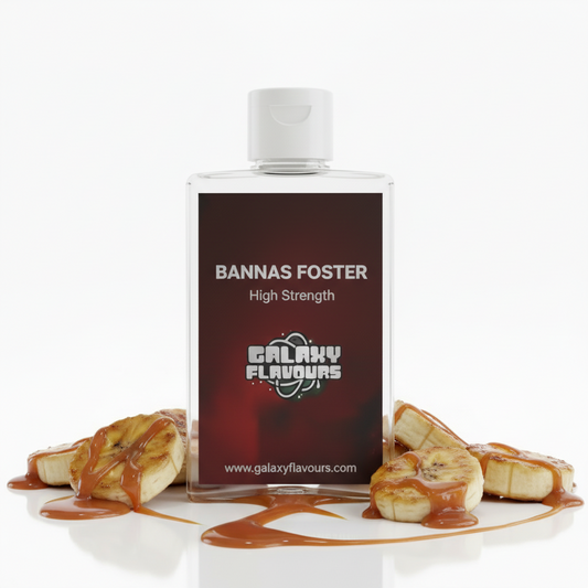 Galaxy Flavours Bananas Foster Food Flavouring Concentrate – Professional High Strength, Vegan, Gluten-Free