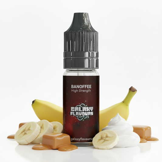 Galaxy Flavours Banoffee Food Flavouring Concentrate 10ml – Professional High Strength, Vegan, Gluten-Free