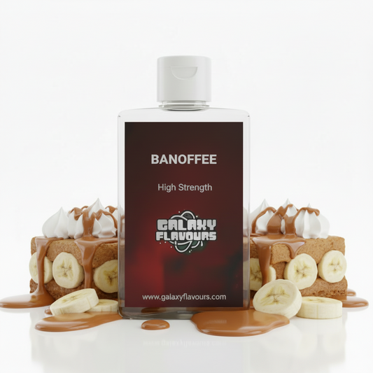 Galaxy Flavours Banoffee Food Flavouring Concentrate – Professional High Strength, Vegan, Gluten-Free