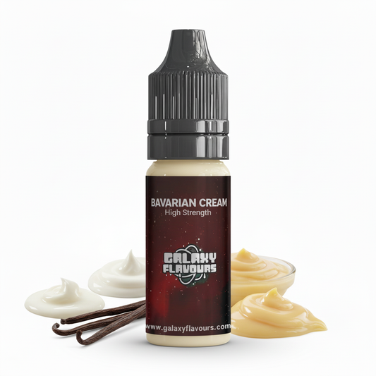 Galaxy Flavours Bavarian Cream Food Flavouring Concentrate 10ml – Professional High Strength, Vegan, Gluten-Free