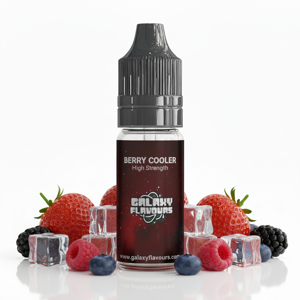 Galaxy Flavours Berry Cooler Food Flavouring Concentrate 10ml – Professional High Strength, Vegan, Gluten-Free