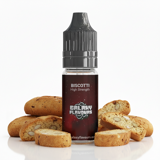Galaxy Flavours Biscotti Food Flavouring Concentrate 10ml – Professional High Strength, Vegan, Gluten-Free