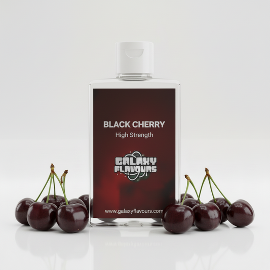 Galaxy Flavours Black Cherry Food Flavouring Concentrate – Professional High Strength, Vegan, Gluten-Free