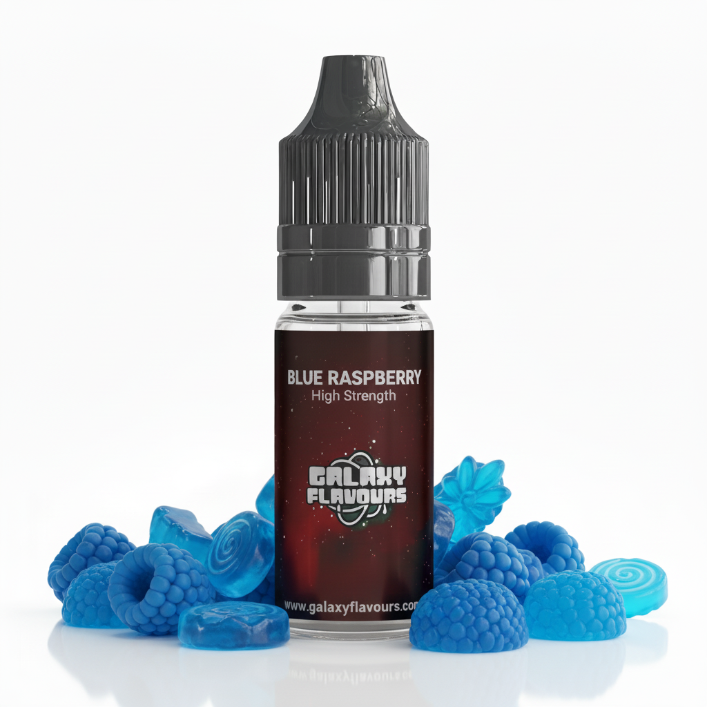Galaxy Flavours Blue Raspberry Food Flavouring Concentrate 10ml – Professional High Strength, Vegan, Gluten-Free
