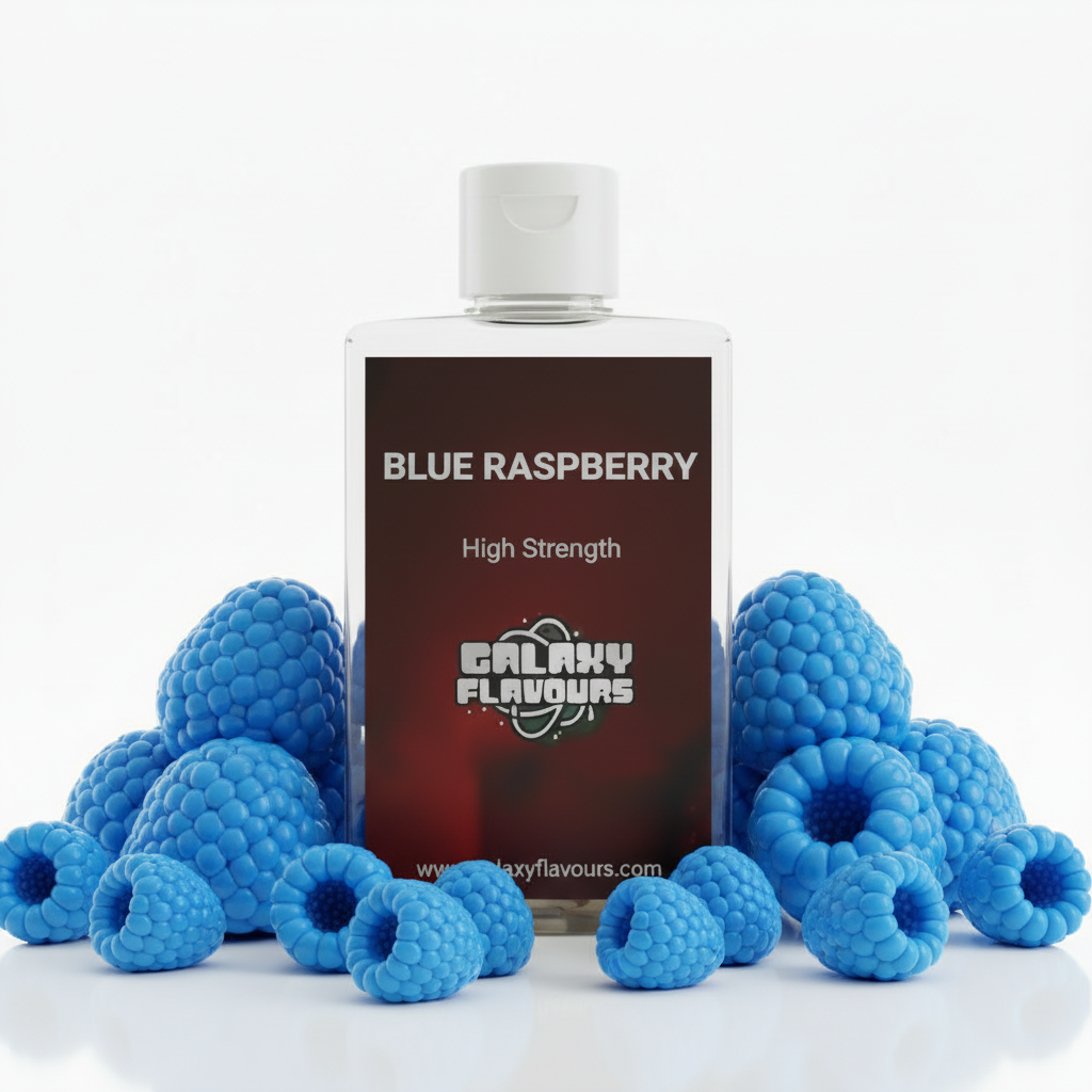 Galaxy Flavours Blue Raspberry Food Flavouring Concentrate – Professional High Strength, Vegan, Gluten-Free