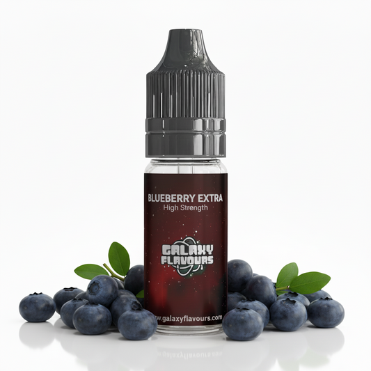 Galaxy Flavours Blueberry Extra Food Flavouring Concentrate 10ml – Professional High Strength, Vegan, Gluten-Free