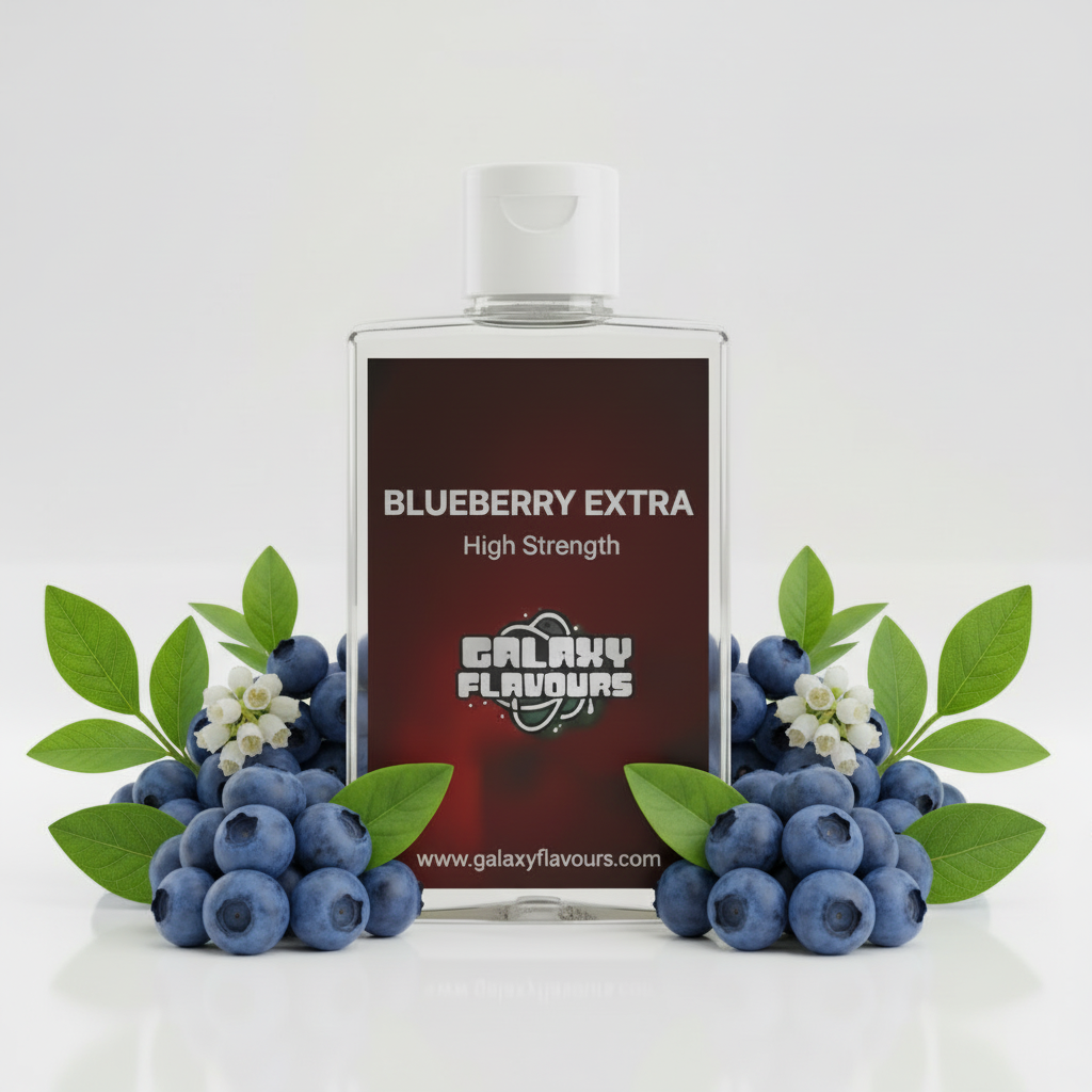 Galaxy Flavours Blueberry Extra Food Flavouring Concentrate – Professional High Strength, Vegan, Gluten-Free