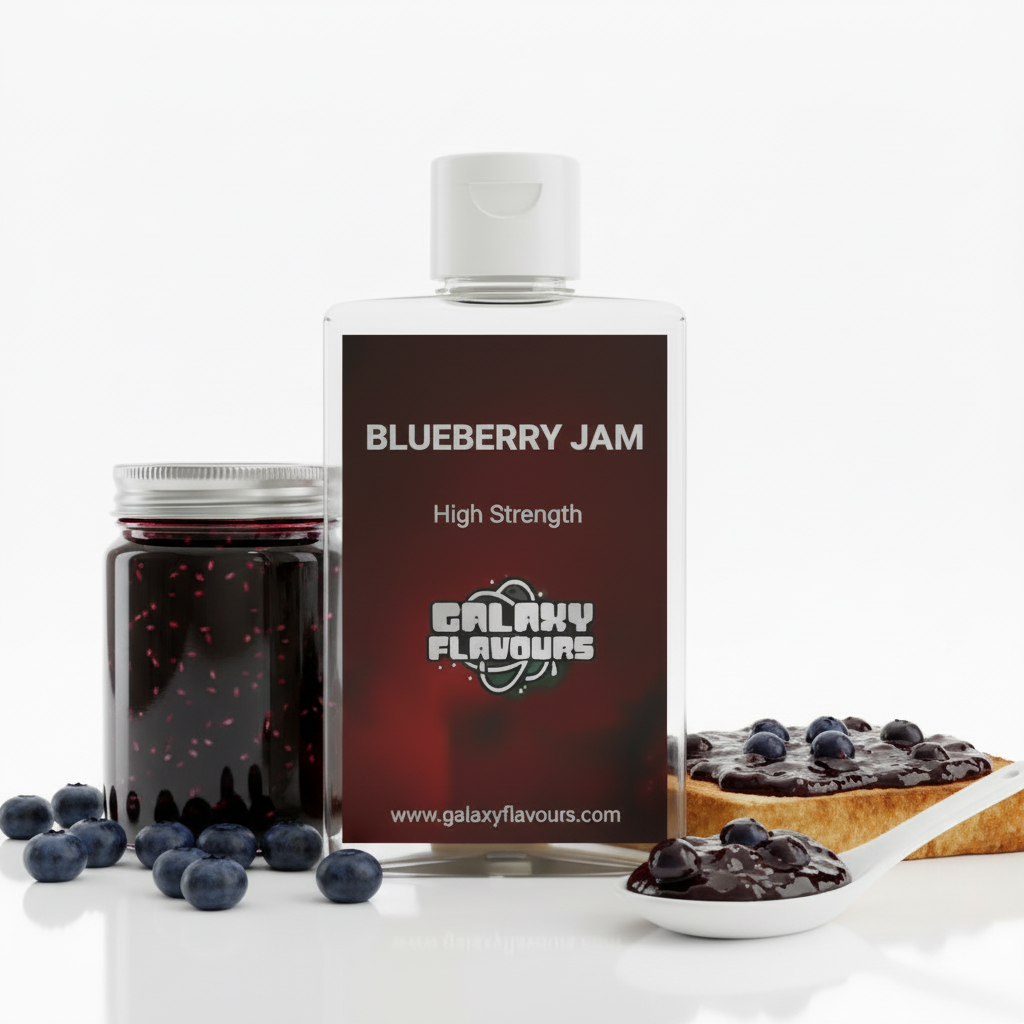 Galaxy Flavours Blueberry Jam Food Flavouring Concentrate – Professional High Strength, Vegan, Gluten-Free