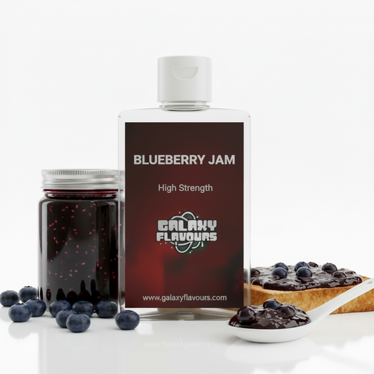 Galaxy Flavours Blueberry Jam Food Flavouring Concentrate – Professional High Strength, Vegan, Gluten-Free