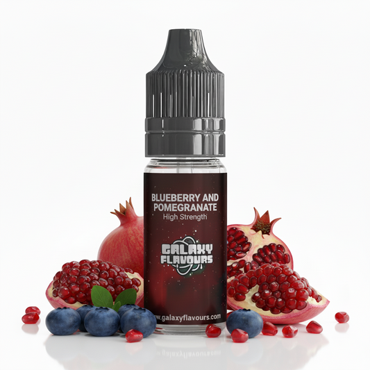 Galaxy Flavours Blueberry and Pomegranate Food Flavouring Concentrate 10ml – Professional High Strength, Vegan, Gluten-Free
