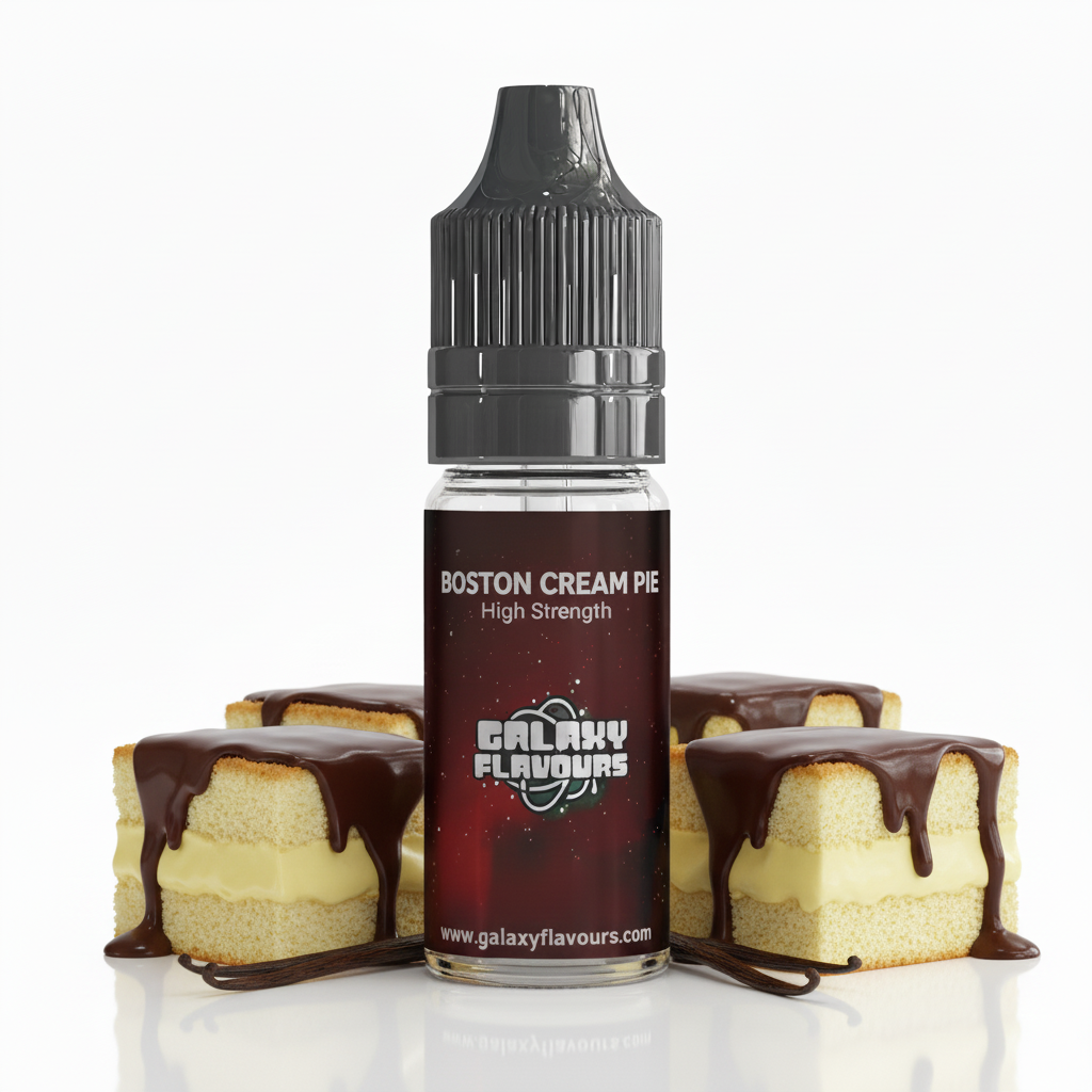 Galaxy Flavours Boston Cream Pie Food Flavouring Concentrate 10ml – Professional High Strength, Vegan, Gluten-Free