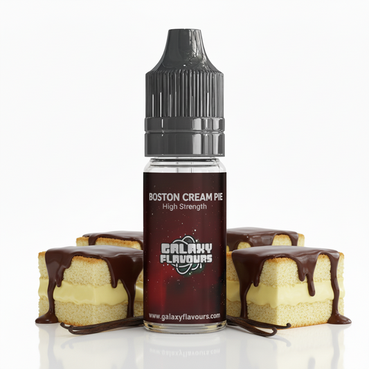Galaxy Flavours Boston Cream Pie Food Flavouring Concentrate 10ml – Professional High Strength, Vegan, Gluten-Free
