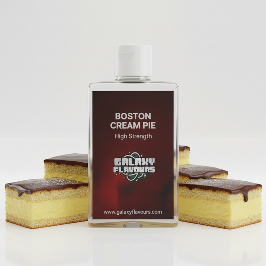 Galaxy Flavours Boston Cream Pie Food Flavouring Concentrate – Professional High Strength, Vegan, Gluten-Free