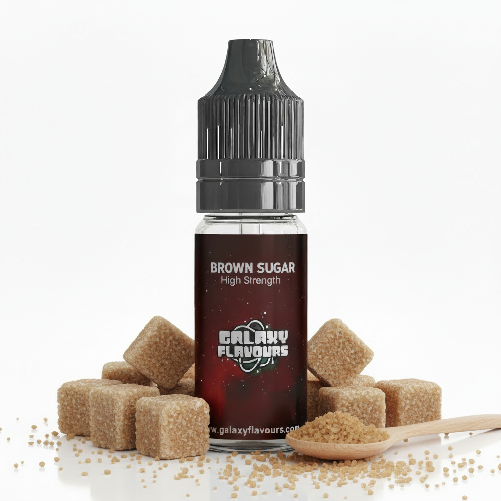Galaxy Flavours Brown Sugar Food Flavouring Concentrate 10ml – Professional High Strength, Vegan, Gluten-Free
