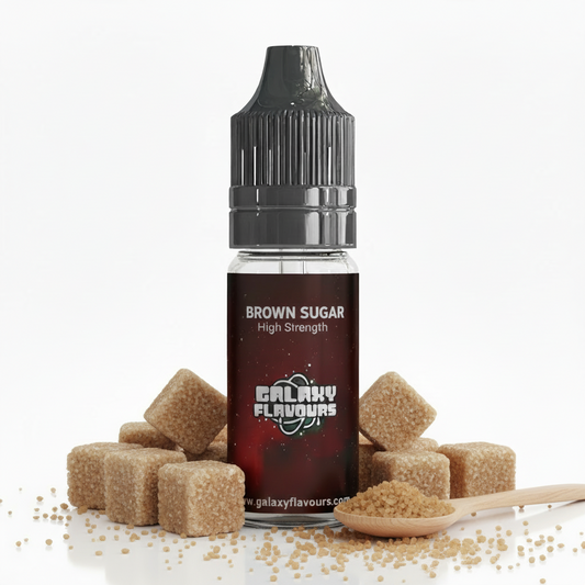 Galaxy Flavours Brown Sugar Food Flavouring Concentrate 10ml – Professional High Strength, Vegan, Gluten-Free
