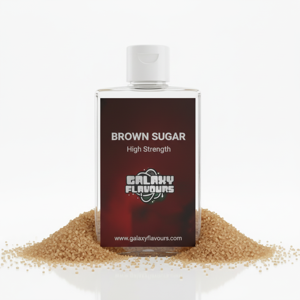 Galaxy Flavours Brown Sugar Food Flavouring Concentrate – Professional High Strength, Vegan, Gluten-Free