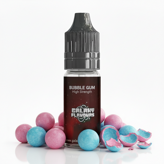 Galaxy Flavours Bubblegum Food Flavouring Concentrate 10ml – Professional High Strength, Vegan, Gluten-Free