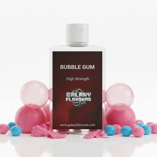 Galaxy Flavours Bubblegum Food Flavouring Concentrate – Professional High Strength, Vegan, Gluten-Free