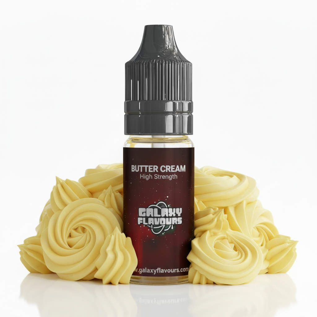 Galaxy Flavours Butter Cream Food Flavouring Concentrate 10ml – Professional High Strength, Vegan, Gluten-Free