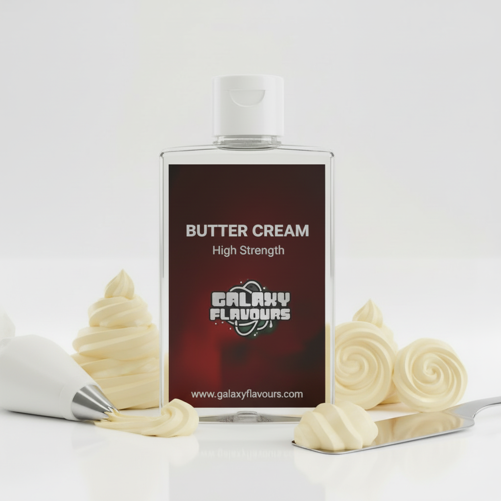 Galaxy Flavours Butter Cream Food Flavouring Concentrate – Professional High Strength, Vegan, Gluten-Free