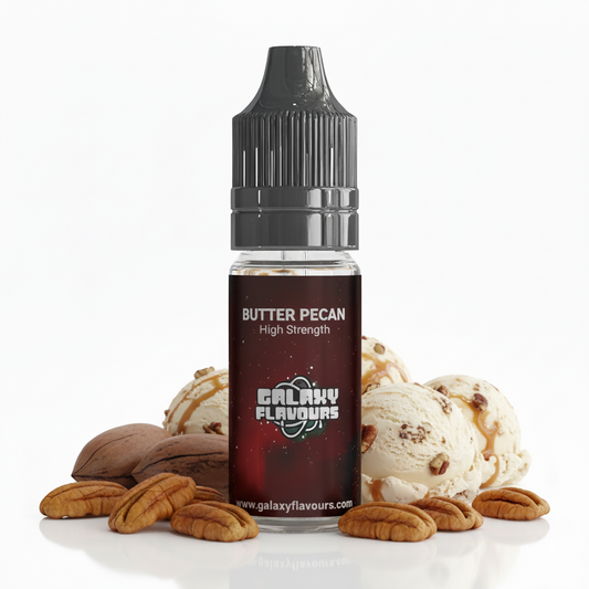 Galaxy Flavours Butter Pecan Food Flavouring Concentrate 10ml – Professional High Strength, Vegan, Gluten-Free