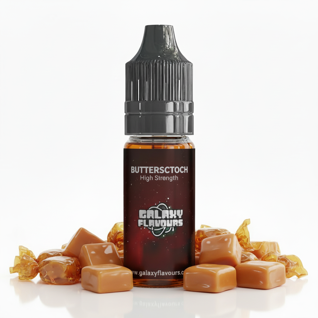 Galaxy Flavours Butterscotch Food Flavouring Concentrate 10ml – Professional High Strength, Vegan, Gluten-Free