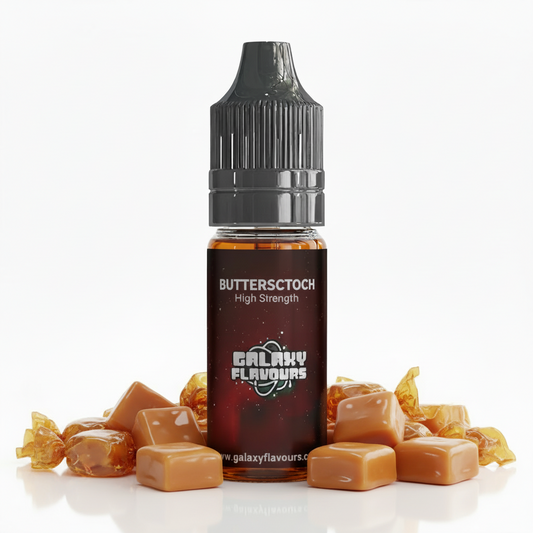 Galaxy Flavours Butterscotch Food Flavouring Concentrate 10ml – Professional High Strength, Vegan, Gluten-Free