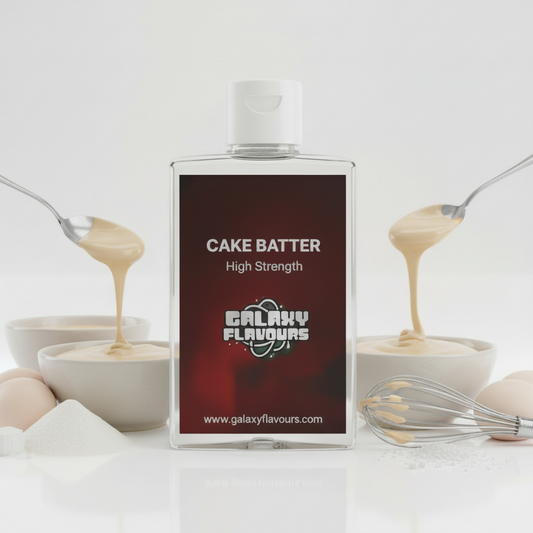 Galaxy Flavours Cake Batter Food Flavouring Concentrate – Professional High Strength, Vegan, Gluten-Free