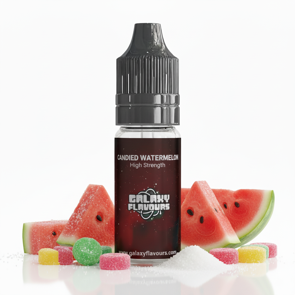 Galaxy Flavours Candied Watermelon Food Flavouring Concentrate 10ml – Professional High Strength, Vegan, Gluten-Free