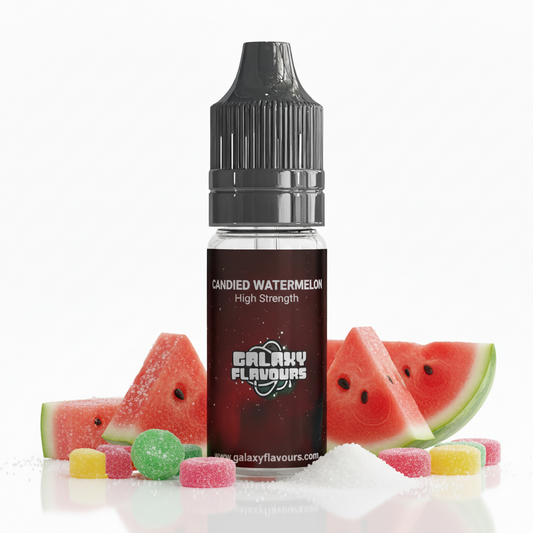 Galaxy Flavours Candied Watermelon Food Flavouring Concentrate 10ml – Professional High Strength, Vegan, Gluten-Free