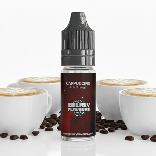 Galaxy Flavours Cappuccino Food Flavouring Concentrate 10ml – Professional High Strength, Vegan, Gluten-Free