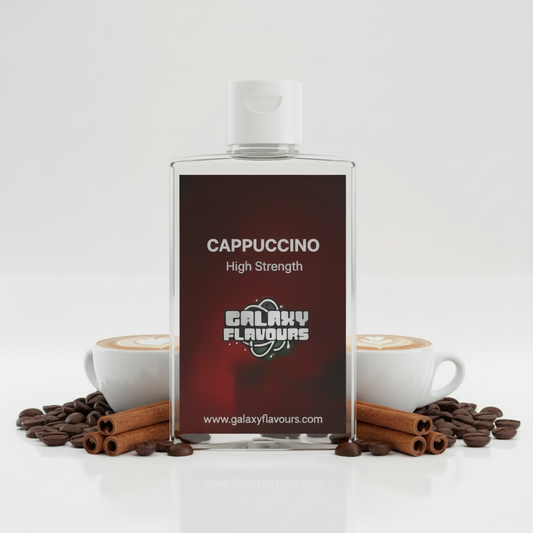Galaxy Flavours Cappuccino Food Flavouring Concentrate – Professional High Strength, Vegan, Gluten-Free