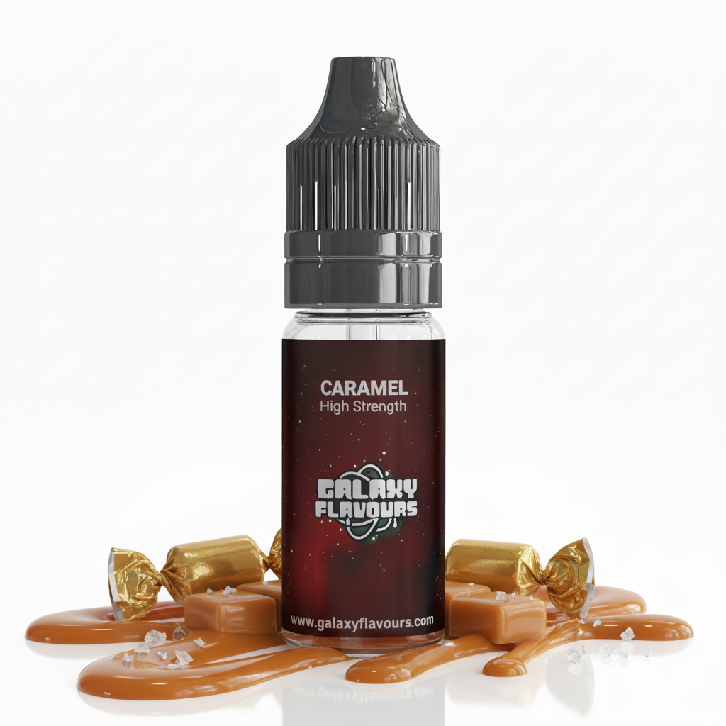 Galaxy Flavours Caramel Food Flavouring Concentrate 10ml – Professional High Strength, Vegan, Gluten-Free