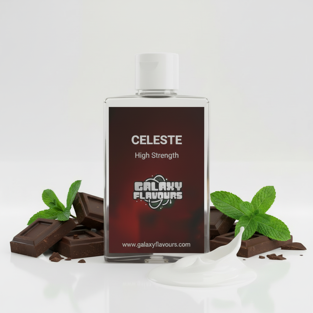 Galaxy Flavours Celeste Chocolate Mint Cream Food Flavouring Concentrate – Professional High Strength, Vegan, Gluten-Free