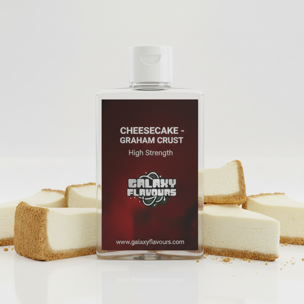 Galaxy Flavours Cheesecake Graham Crust Food Flavouring Concentrate – Professional High Strength, Vegan, Gluten-Free