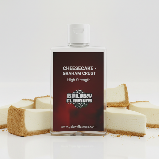 Galaxy Flavours Cheesecake Graham Crust Food Flavouring Concentrate – Professional High Strength, Vegan, Gluten-Free