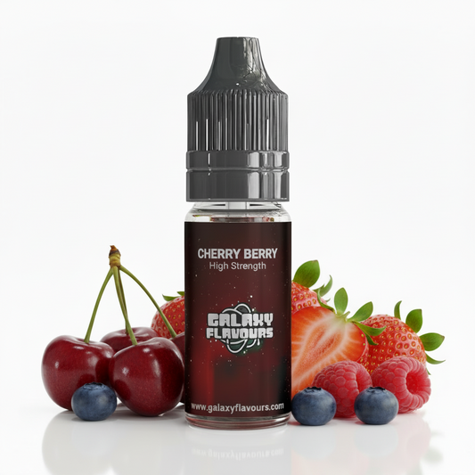 Galaxy Flavours Cherry Berry Food Flavouring Concentrate 10ml – Professional High Strength, Vegan, Gluten-Free